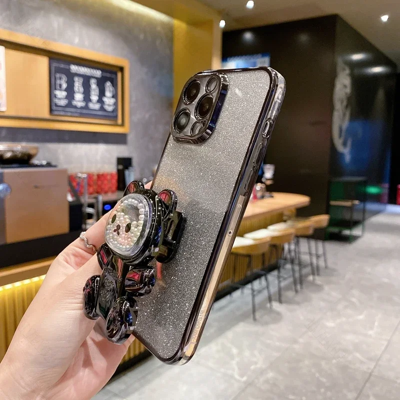 Funda con soporte de oso lindo para Samsung Galaxy S10 plus s 10 plus s10 Note10 20 Ultra plus, s21fe s 20 Fe S23 FE - imagen 5
