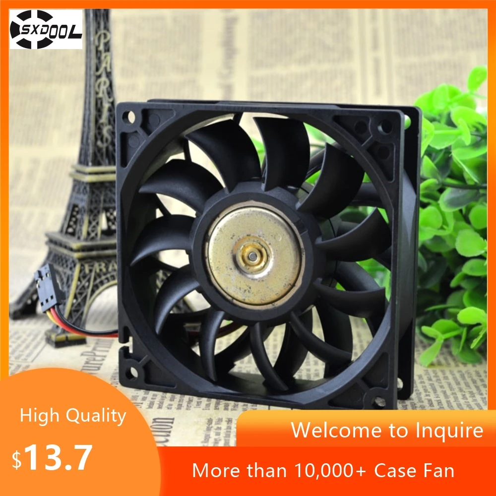 Para Delta FFC0924B 9cm 24V 0.60A Convertidor de temperatura del ventilador de refrigeración de 3 pines, servidores, equipos industriales y sistemas HVAC - imagen 5