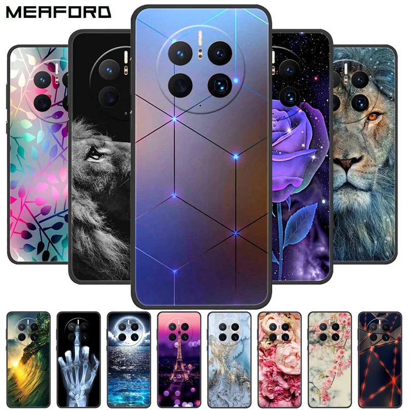 Funda blanda de TPU para Huawei Mate 50 Pro, Funda pintada de silicona, Mate50 Pro 50Pro 6,74 Coque