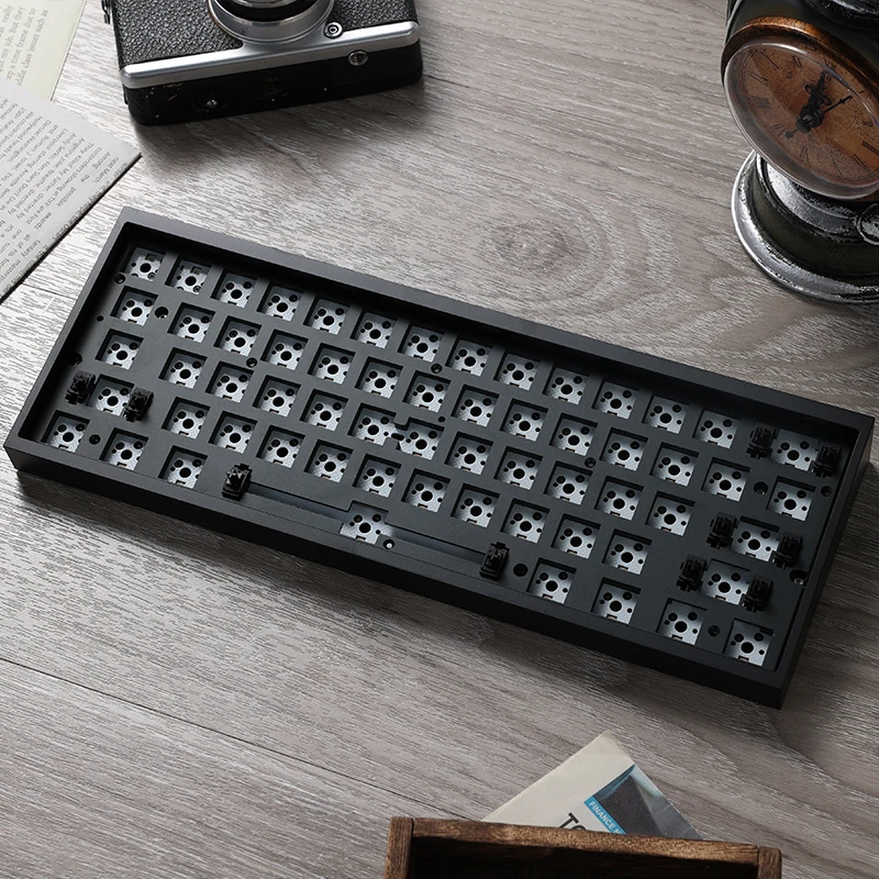KBDfans-Teclado mecánico Tofu60, Kit de aluminio con cable tipo C, Junta de Intercambio en caliente, personalizado, 60%, para juegos de oficina, PC y portátil - imagen 4