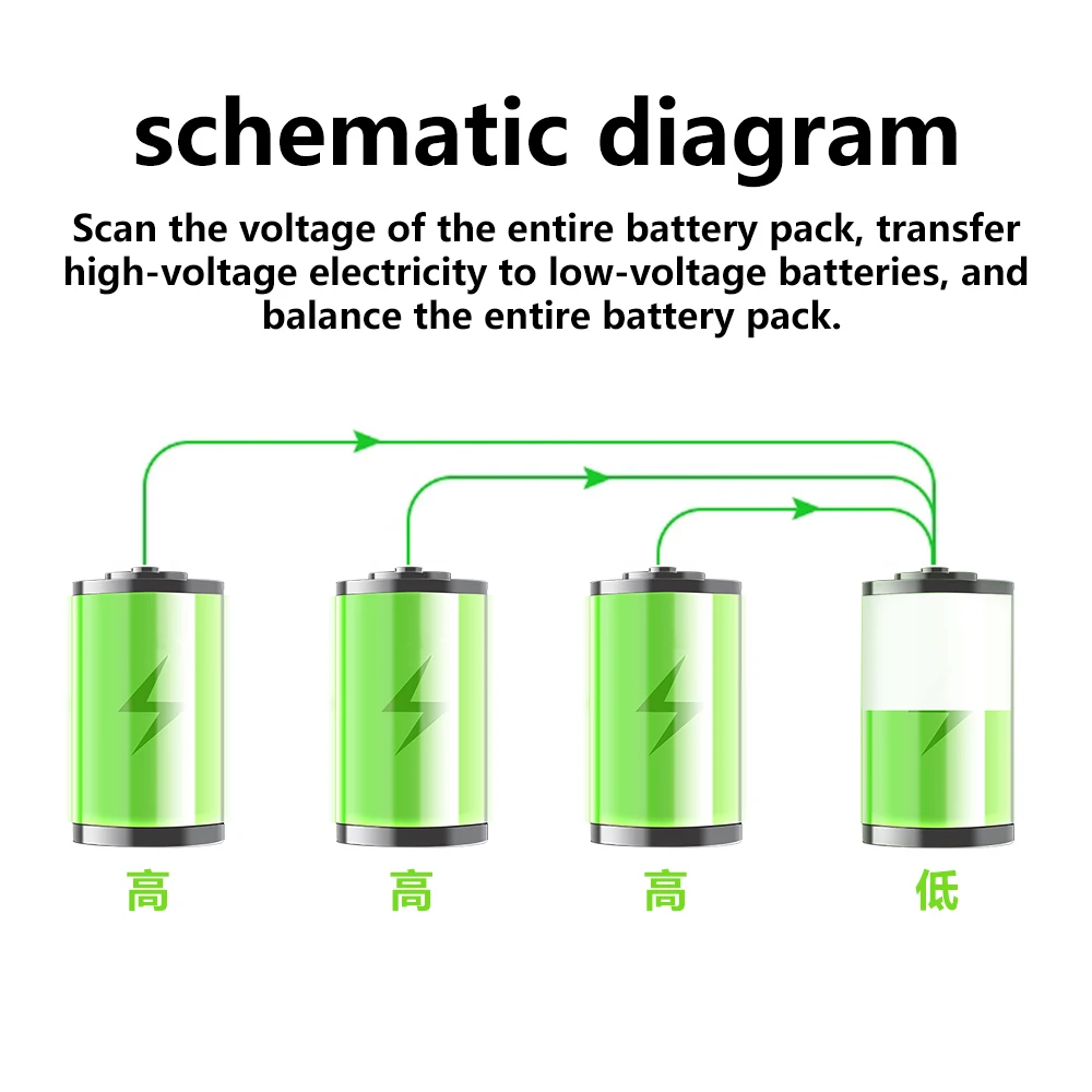 BMS 4S 5.5A ecualizador activo balanceador Lifepo4/Lipo/LTO placa de ecualización de energía de batería con Cable de conexión 5P - imagen 5