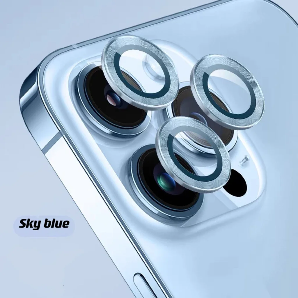 Protector de lente de cámara de Metal para IPhone 15ProMax 15 16 Plus [diseño Original] cubierta de cámara de vidrio templado para 15 16Promax - imagen 4