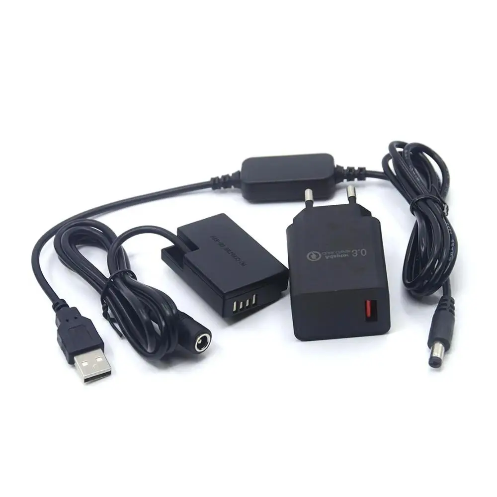 Batería falsa de DR-E18, adaptador de corriente, Cable USB y cargador para Canon EOS 750D Kiss X8i T7i T6i 760D T6S 77D 800D 200D Rebel SL2, LP-E17 - imagen 5