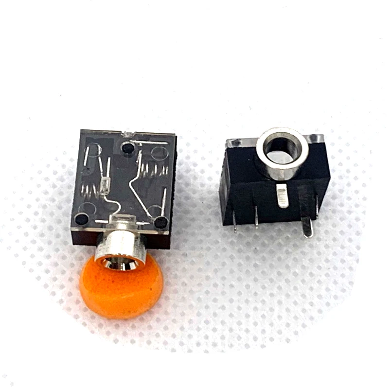 Piezas de 10 PJ-324, Conector de audio de 5 pines, 3,5mm, panel PCB, montaje de auriculares, apertura de metal PJ324 - imagen 5