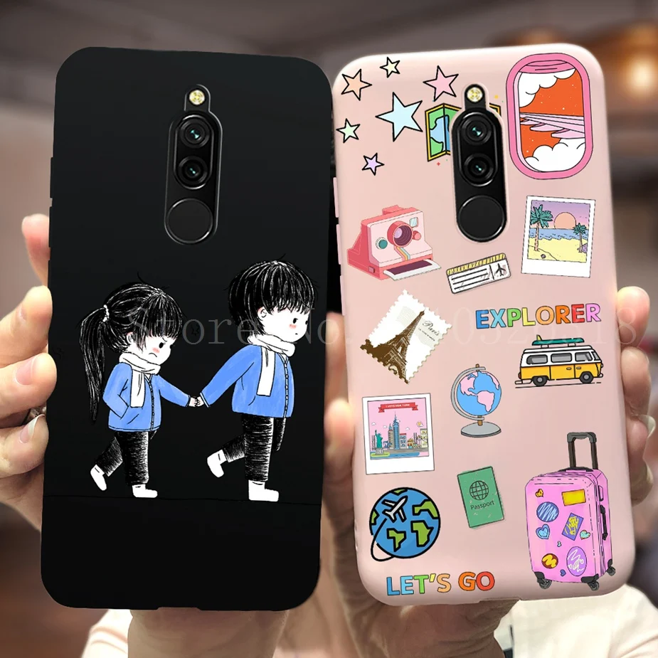 Funda de silicona blanda para Xiaomi Redmi 8 8A, carcasa elegante pintada con caramelo, parachoques - imagen 4