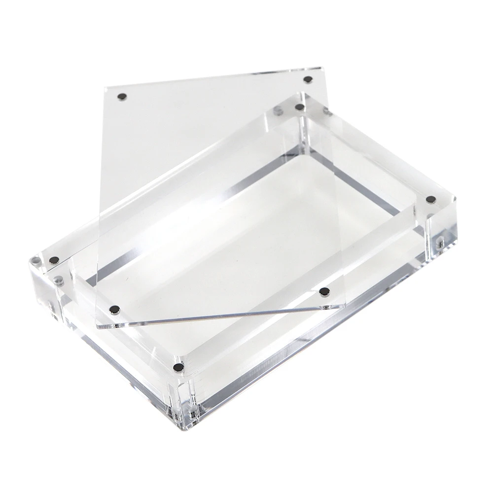 Caja de almacenamiento de consola con cubierta magnética acrílica transparente, funda protectora para consola de juegos portátil AP de bolsillo analógico, 1 ud. - imagen 2