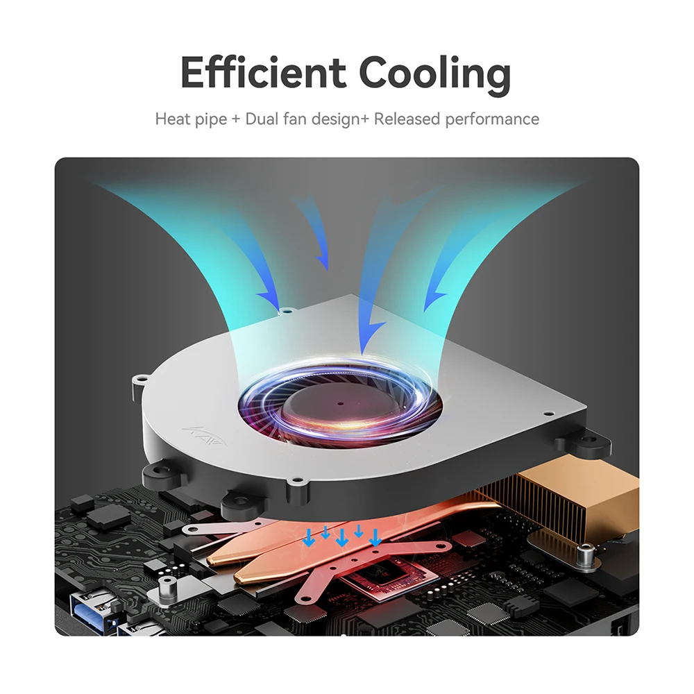 Beelink SER5 AMD Ryzen5 5500U 16G 500G NVME SSD SER5 Max Ryzen7 32G 1T Mini PC compatible con WIFI6 BT5.2 tipo C ordenador para juegos 5800H - imagen 4