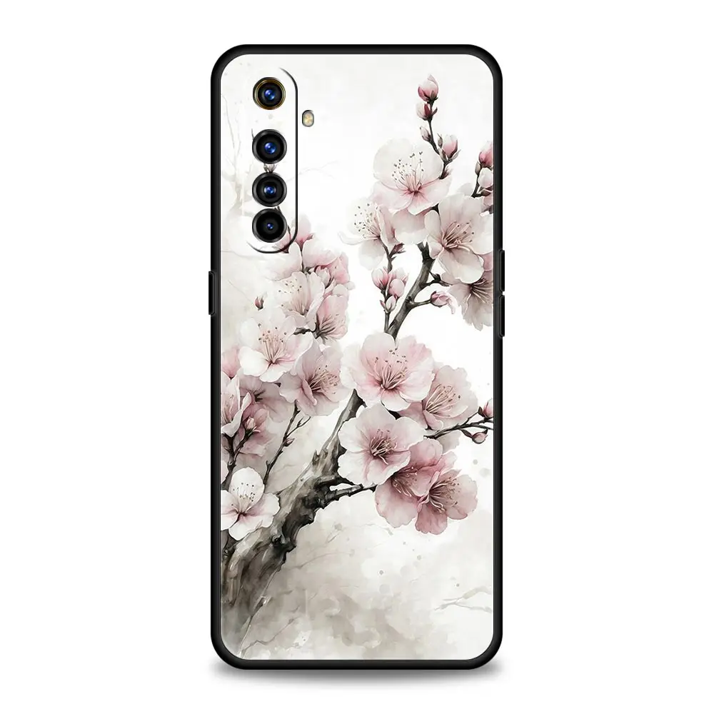 Funda de teléfono de árbol de flor de cerezo para Realme, 12, 11, 10, 9, 8, 5G, 7, 6, GT5, GT3, GT2 Pro Plus, C21, C11, C25, C35, GT Neo 2, 3, 3T, 5 - imagen 4