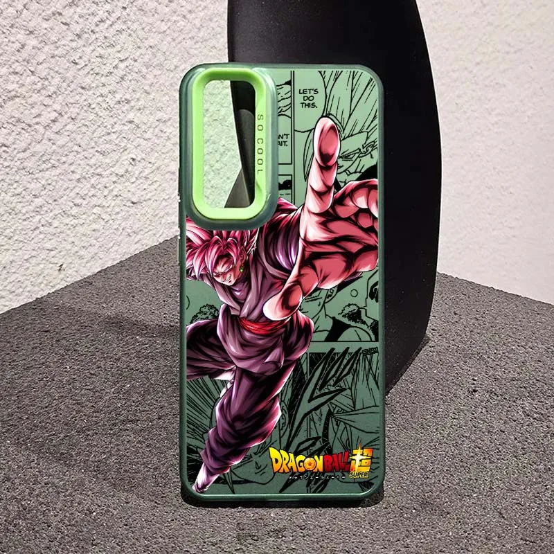 D-Dragon Ball Son Goku Manga para Samsung Galaxy A73 A71 A56 A54 A53 A52 A51 A35 funda de teléfono plateada colorida - imagen 5