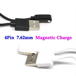 Cable de carga magnética fuerte, 4 pines, 7,62mm, 4 P, USB, Color blanco y negro, 99%, Universal, 1/3 unidades