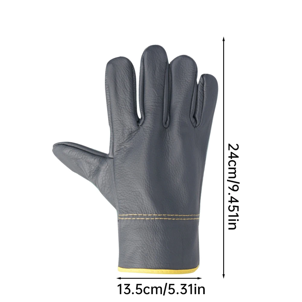 Guantes de soldadura resistentes a la abrasión, guantes de trabajo gruesos de doble capa, metalúrgico, jardinería, hogares en movimiento - imagen 5