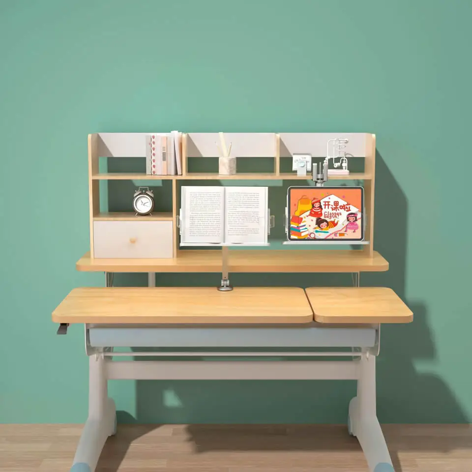 Soporte de libro de lectura de aluminio con sujeción de escritorio, soporte ajustable multiángulo para libros de lectura, mesa, soporte para libros de Camping, soporte para tableta - imagen 4