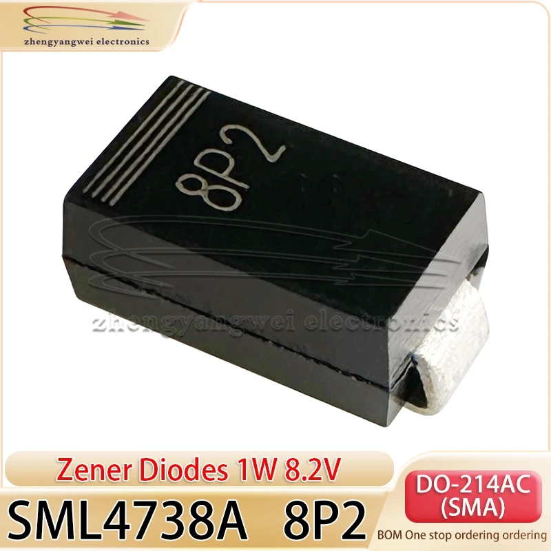 SML4736 6P8 1W/6,8V SML4737A 7P5 1W/7,5V SML4738A 8P2 1W/8,2V SML4739A 9P1 1W/9,1V SML4740 10 1W/10V SML4741 11 1W/11V Diodo Zener - imagen 5