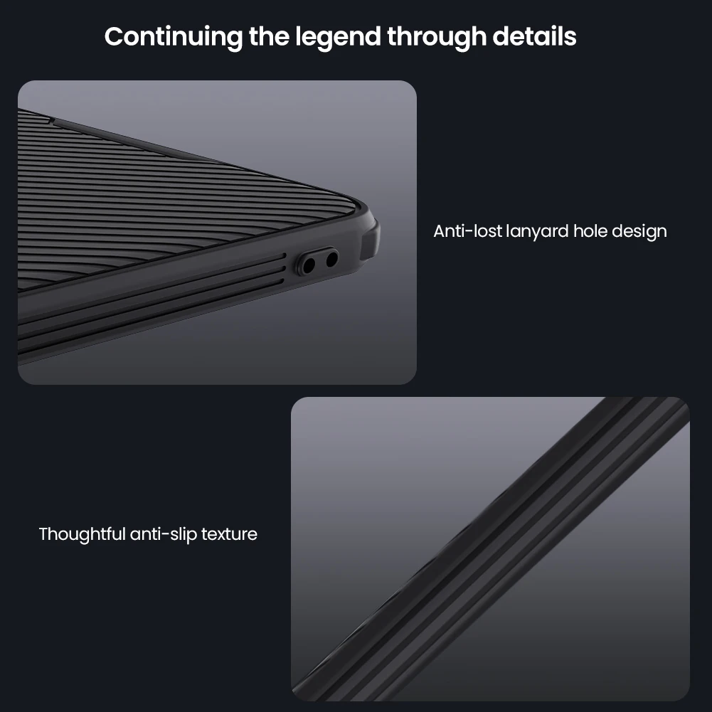 Para Samsung Galaxy S25 Edge 5G Nillkin funda Camshield Pro lente de protección de cámara deslizante dura 360 cubierta trasera completa