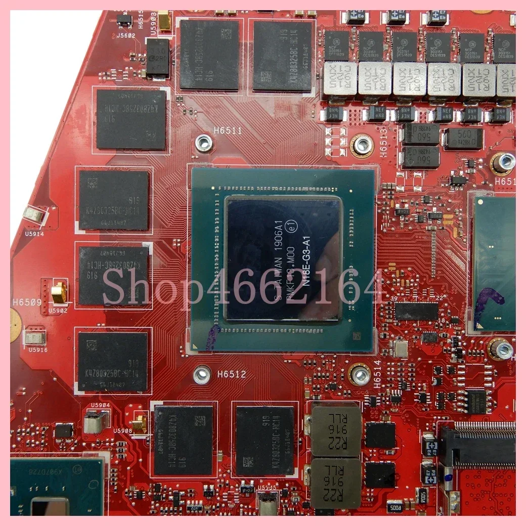 Placa base GX701GX con i7-8750H CPU RTX2080 GPU 8GB RAM para ASUS S17 GX701 GX701GV GX701GW GX701GXH GX701GVR placa base para ordenador portátil - imagen 4