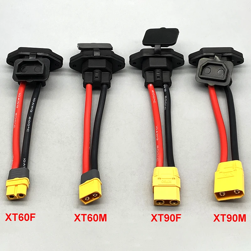 Macho/hembra XT60 a toma de corriente de 3 pines XT60 batería conector de Cable de carga de coche nueva energía Cable de carga de bicicleta eléctrica - imagen 3