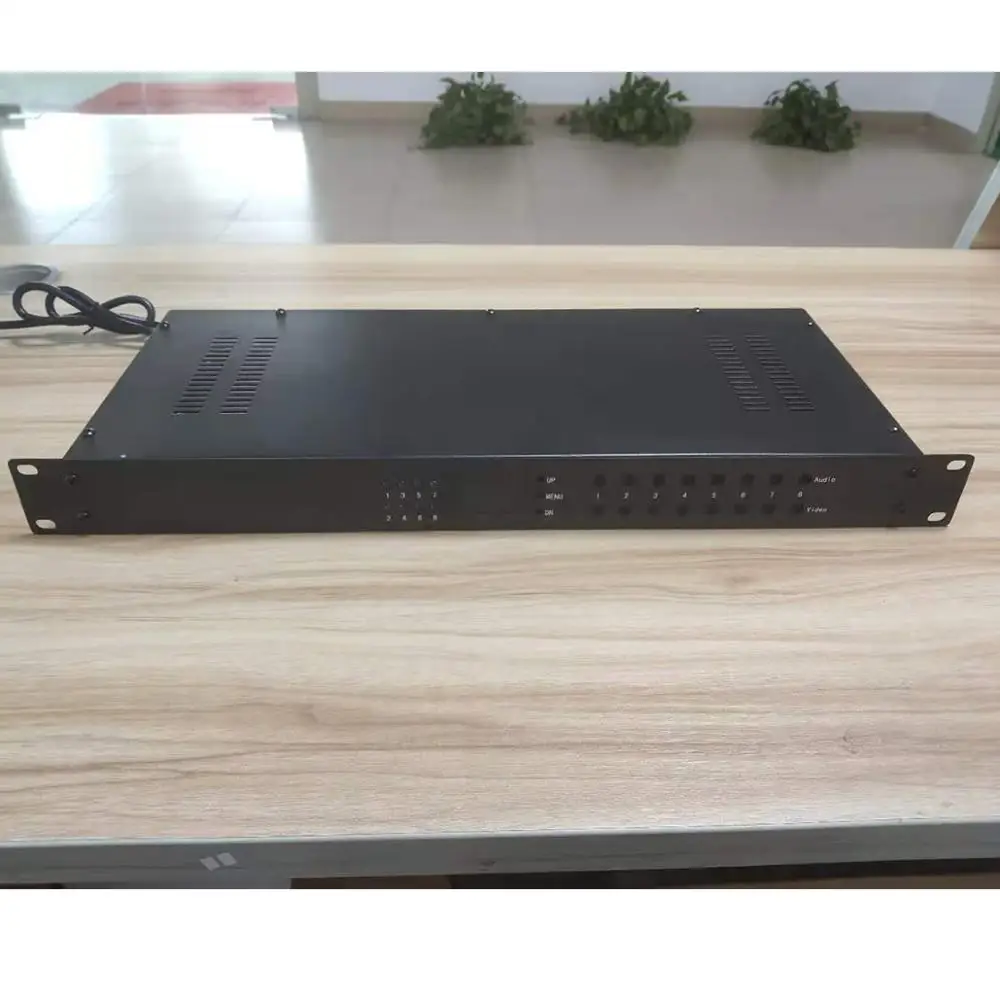 Modulador ágil de 8 canales CATV Hotel Cable System AV a RF PAL-DK PAL-BG NTSC Modulador analógico multicanal - imagen 2