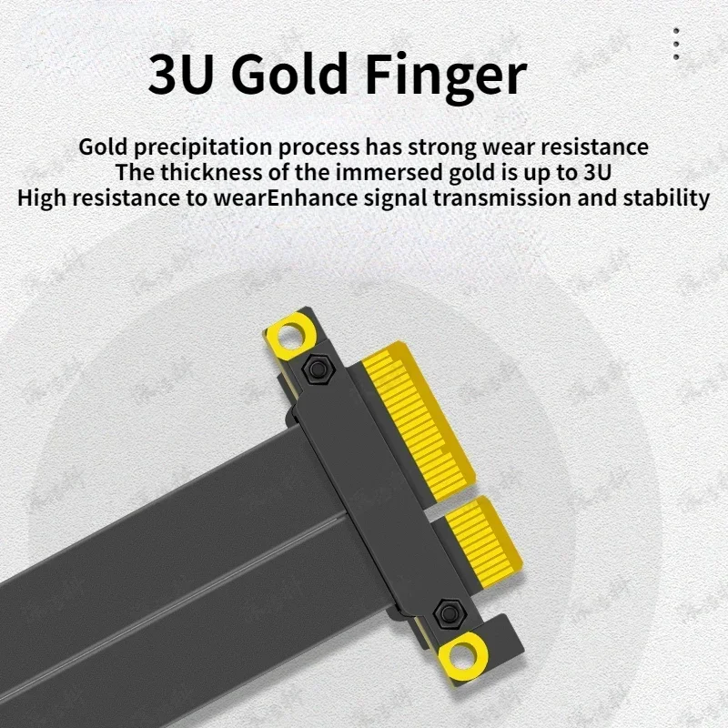 PCI-E Riser PCIE 4X Cable PCI Express Riser Card PCIe X4 Cable de extensión plano adaptador convertidor extensor de placa base Pcie 3,0 x4 - imagen 4