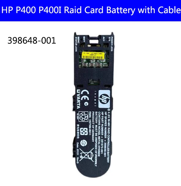 Batería Original de alta calidad para tarjeta HP P400 P400I, con cable, 398648-001