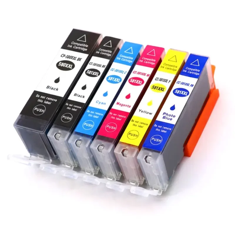 Cartuchos de tinta PGI-580 CLI-581XXL XXL para Canon TS9550/TS8350/TS6350 - Tinta de repuesto de extra alta capacidad - imagen 4