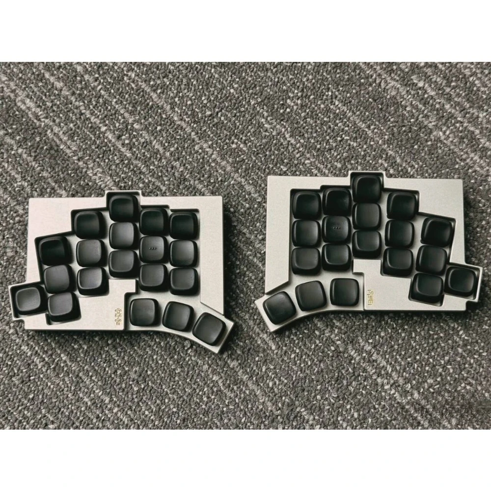 Carcasa de aluminio TOTEM teclado dividido inalámbrico personalizado modo Dual Bluetooth Zmk Teclado mecánico ultrafino de intercambio en caliente ergonómico - imagen 2