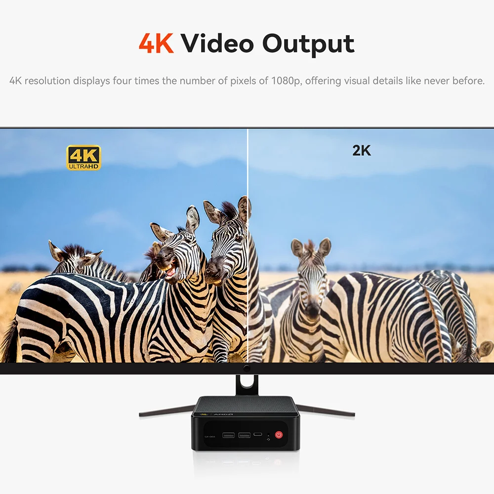 Beelink Mini PC SER5 Max AMD R7 6800U 6800H R5 5500U R3 3200U 16G 500G NVME SSD Windows tipo C Triple pantalla Gamer Mini ordenador - imagen 5