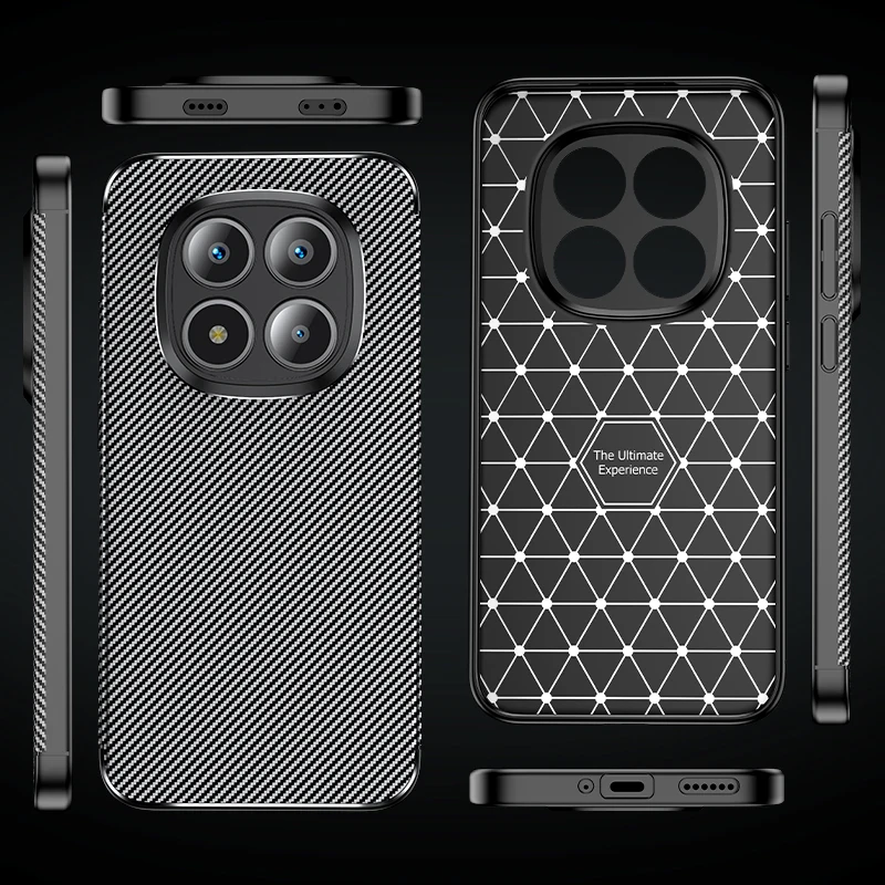 Para Xiaomi Redmi Note 15 funda Redmi Note 15 Pro Plus 5G Capas a prueba de golpes parachoques de fibra de carbono TPU Fundas Redmi Note 15 Pro - imagen 5