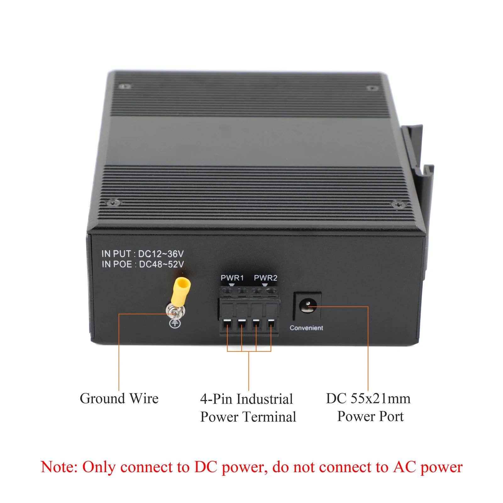 Conmutador Ethernet industrial de 5/8 puertos, carril DIN de 100/1000Mbps, Plug and Play para sistemas de automatización y monitoreo de fábrica - imagen 5