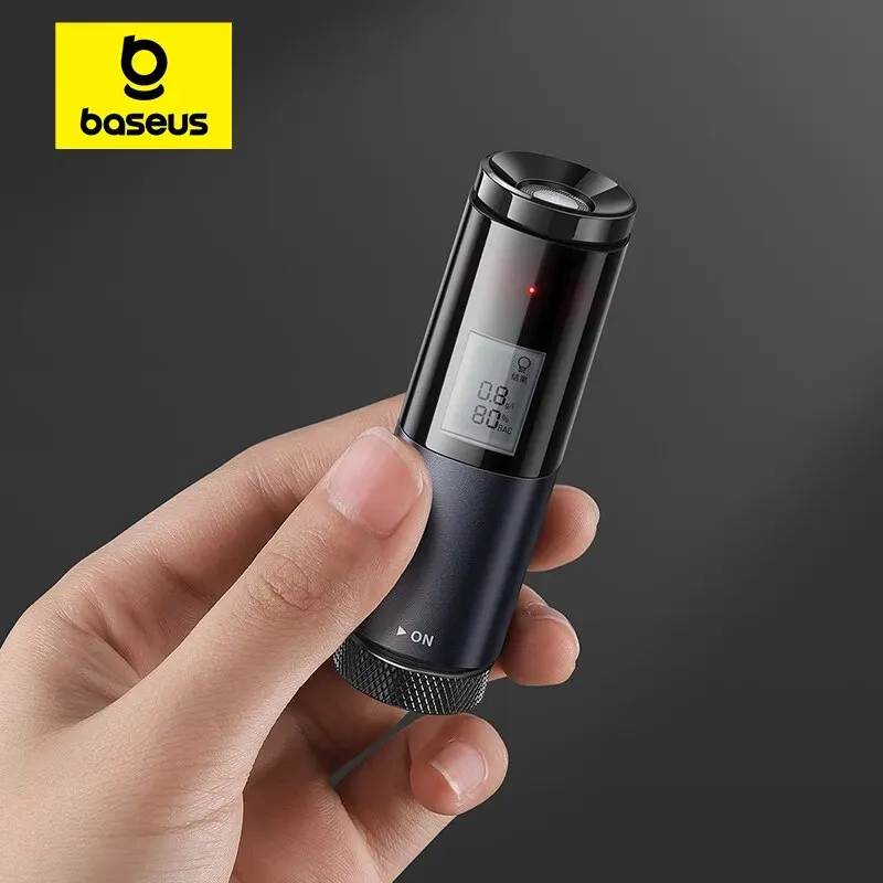 AliExpress Collection Baseus, probador portátil sin contacto de alcohol con pantalla LED, alcoholímetro recargable automático