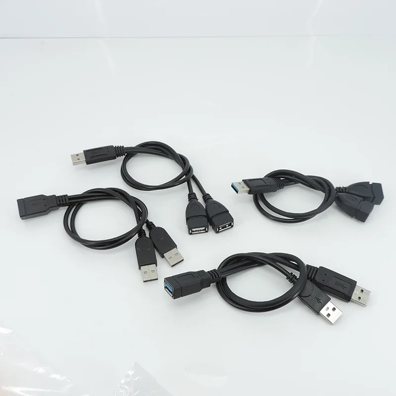 Cable USB2.0 USB3.0 doble 1 a 2 vías adaptador divisor USB Cable macho hembra Cable de extensión de alimentación - imagen 5