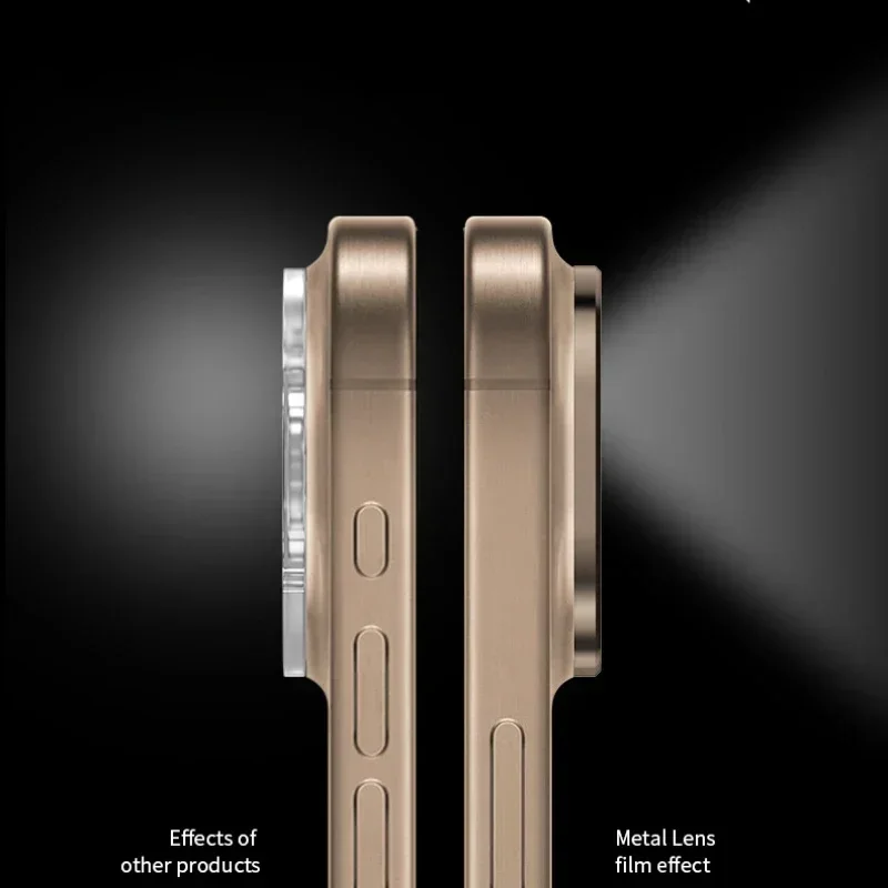 Protector de lente de cámara trasera de Metal de aluminio para iPhone 16 Pro Max 16Plus 16Pro 16ProMax cubierta de lente Protector de pantalla película de anillo de lente - imagen 4
