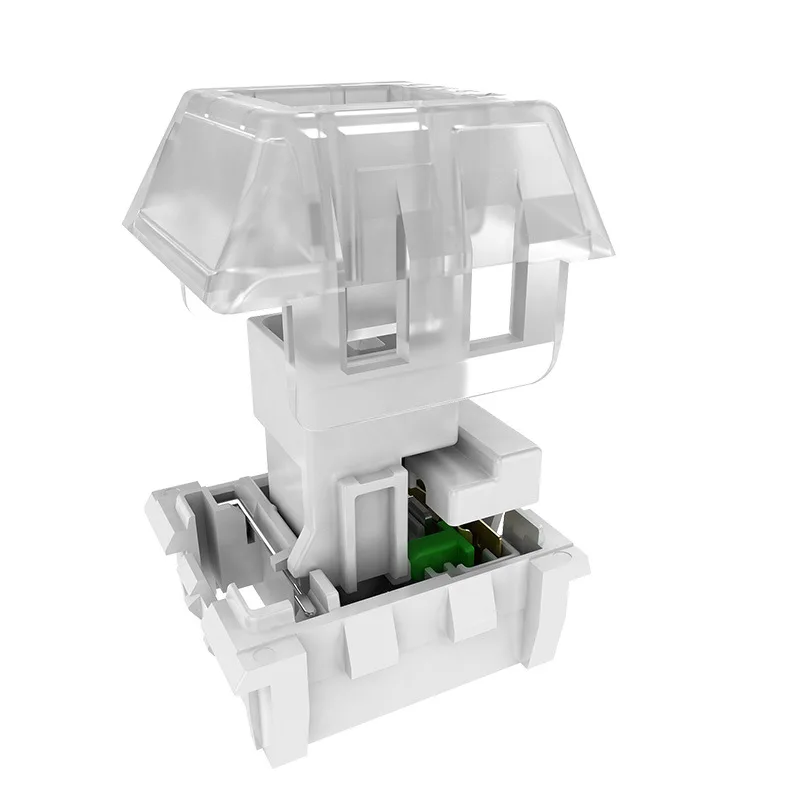 Kailh Box-interruptor táctil blanco V1, 3 pines, Kit de teclado mecánico personalizado, accesorios, sonido nítido, IP54, resistente al agua, RGB para juegos - imagen 2