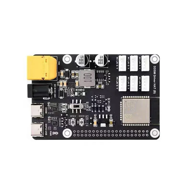 Placa controladora de Motor ESP32 DDSM, sombrero para Raspberry Pi, módulo inalámbrico Wifi 2,4G para motores Servo Hub de accionamiento directo - imagen 5