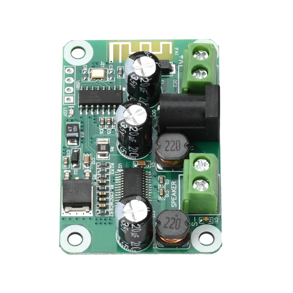 Placa amplificadora compatible con Bluetooth DC 9-25V de un solo canal 30W TPA3110-PBTL compatible con interfaz TWS Dual estéreo DC 5,5*2,1mm - imagen 3