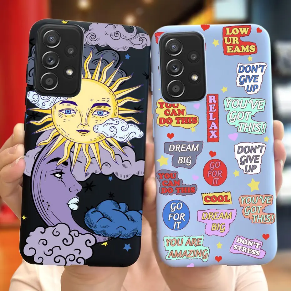 Funda de dibujos animados para Samsung Galaxy A33 5G A53 A73, funda de silicona suave de Color caramelo para Samsung A73 A53 A33 5g, fundas de teléfono de TPU - imagen 4