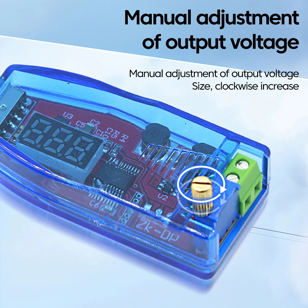 Módulo de fuente de alimentación reductor/abajo USB de 5V a 3,3 V 9V 12V 24V LED DC-DC Boost Buck convertidor salida 1,0 V-24V potenciómetro ajustable - imagen 3