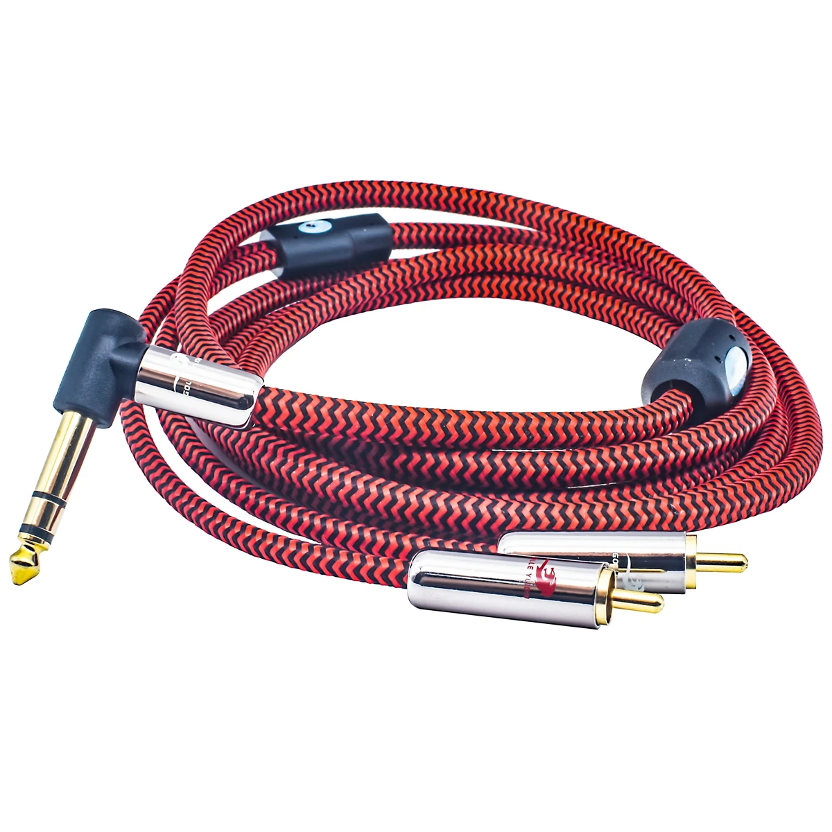 Cable Jack 6,35mm a 2 RCA Macho OFC Profesional - imagen 4