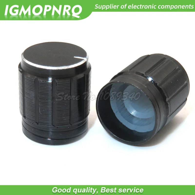 Potenciómetro de aleación de aluminio, 10 piezas, 13x17mm, 15x17mm, 13x17, 15x17, interruptor de rotación, perilla de control de volumen, color negro, plateado y dorado - imagen 3