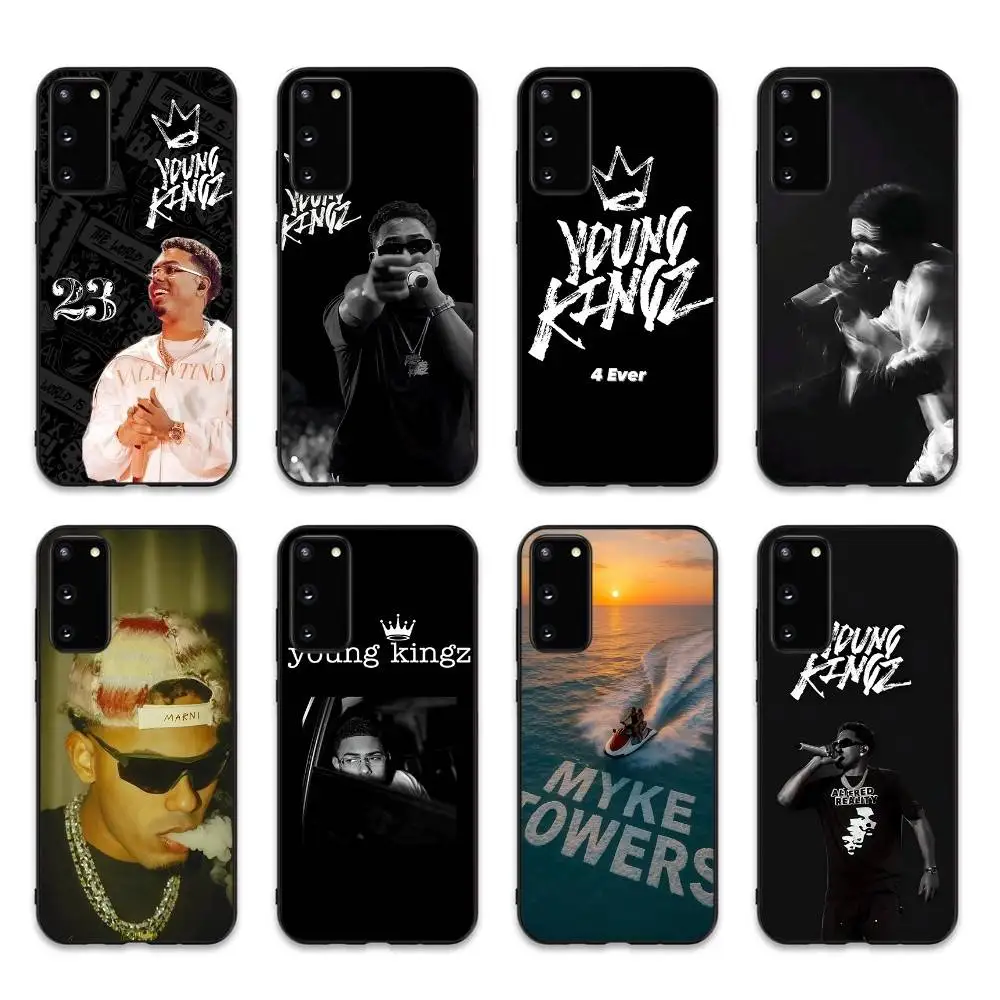 Funda de teléfono Myke Towers Rapper para Samsung S 24 fe 25 Ultra plus 20 lite 21 30 22 23 24 22 Ultra 5G Fundas - imagen 3