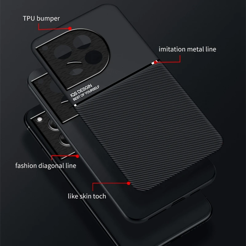 Para OnePlus 13 13R 12 funda protectora para One Plus 11 con soporte magnético para coche Coque Fundas para teléfono - imagen 5