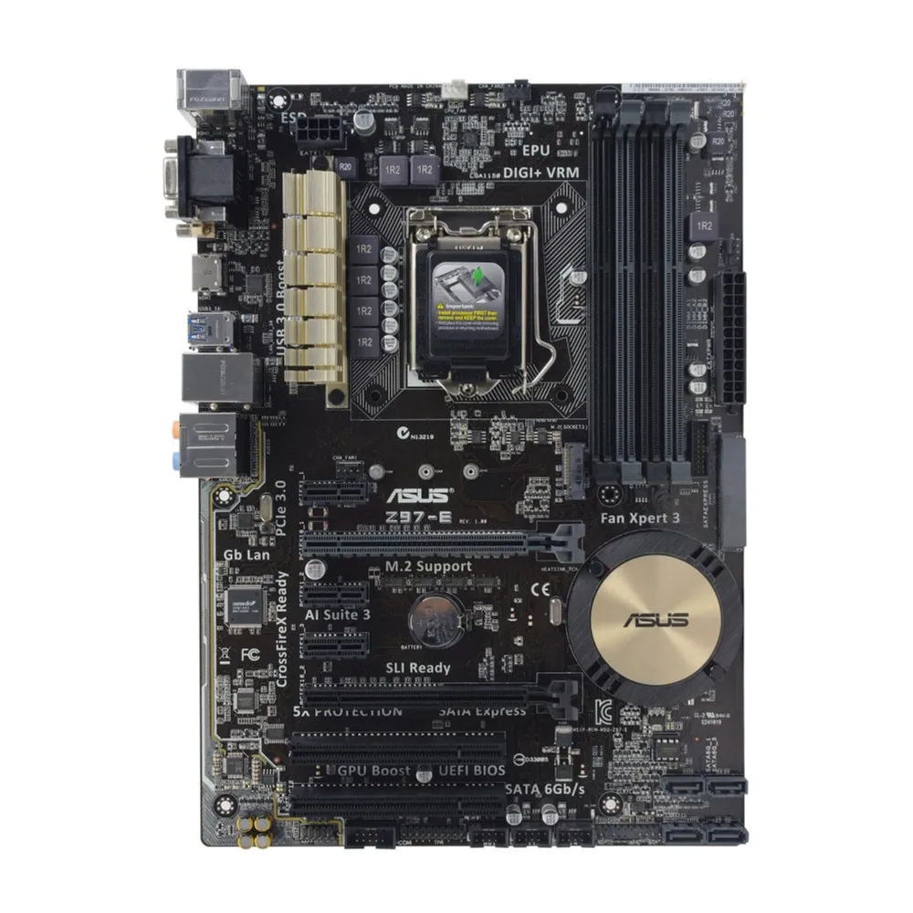 Placa base ASUS Z97-E LGA1150 compatible con i7-4790K i7-4770K i5-4690K i5-4670K CPU DDR3 3200MHz 2xM.2 HDMI ATX Z97 placa base - imagen 5