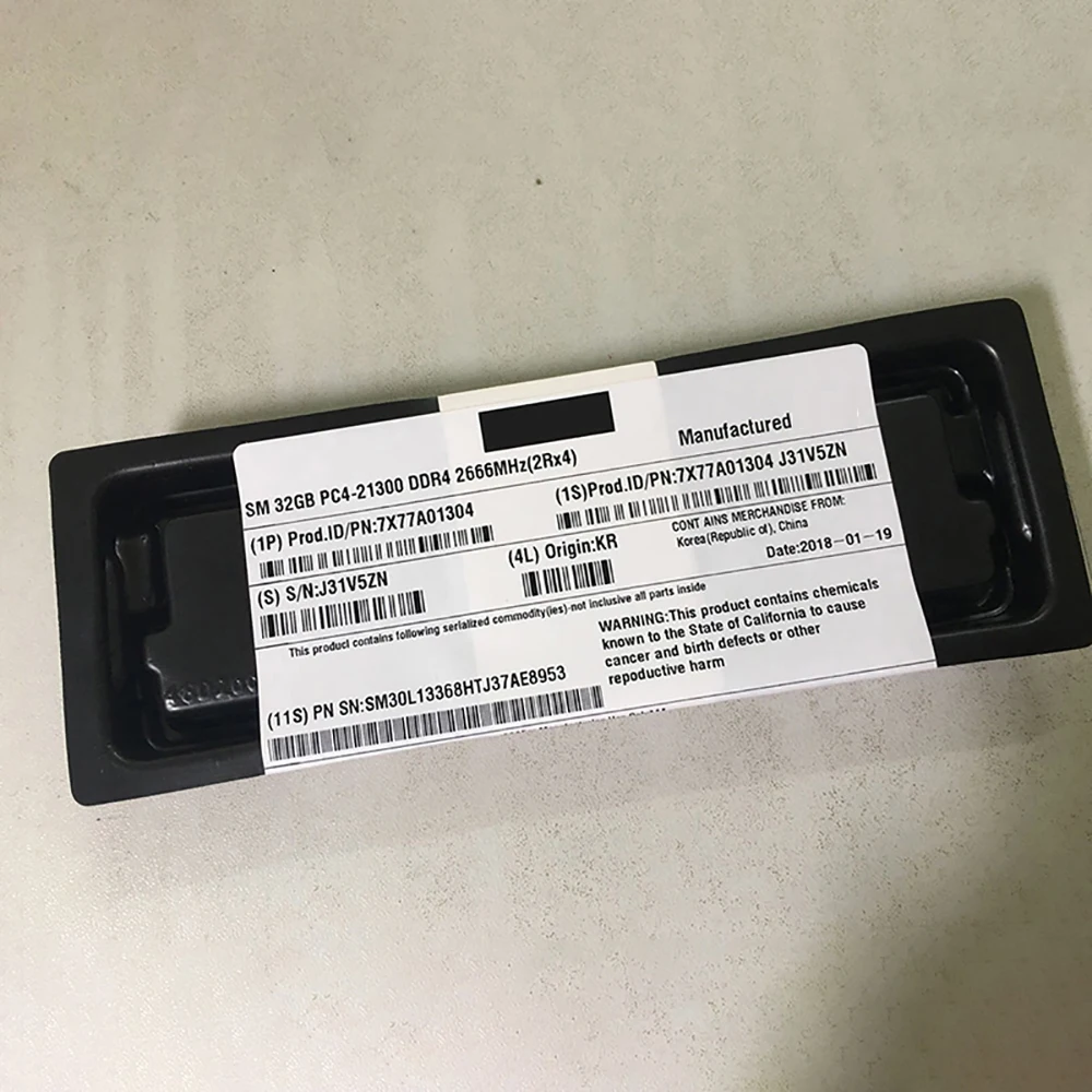 1 Uds memoria de servidor para IBM SR850 SR860 SR950 SD330 SR590 SR570 ST550 SR630 SR650 01DE974 7X77A01304 32GB 2RX4 DDR4 2666 RDIMM - imagen 3