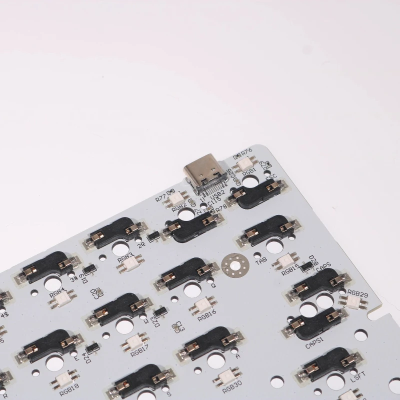 Wooting-Teclado mecánico GH60, 61 teclas, 1K/8K, frecuencia de orolling, retroiluminación RGB, retroiluminación QMK/VIA, juego de manos con cable, bricolaje