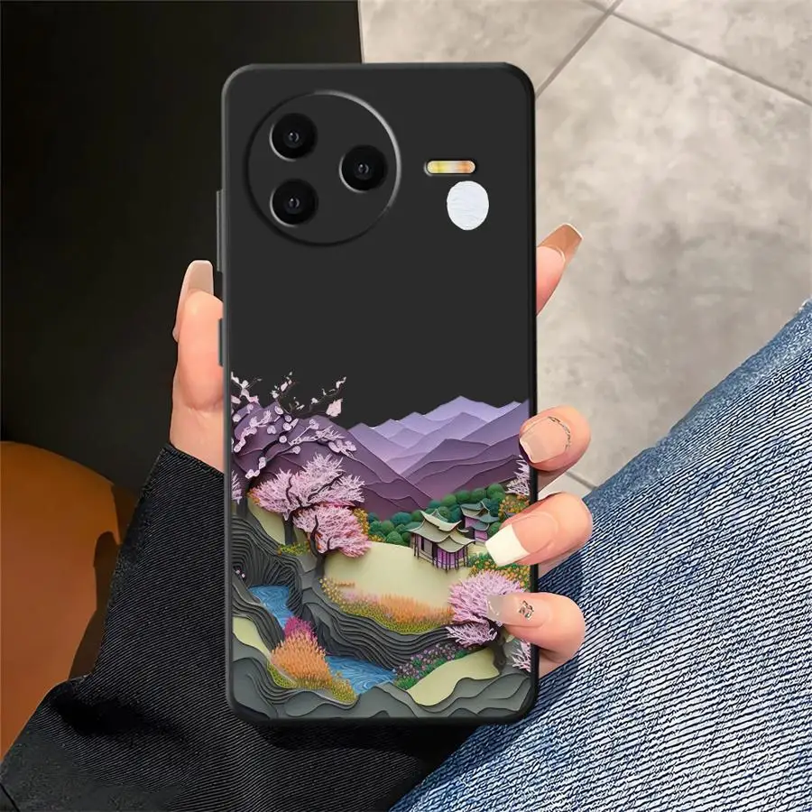Funda de teléfono suave negra con suspensión de cielo de verano para Xiaomi Redmi A3 12C K40 K80 Pro 10 14C A1 A2 Plus A5 13C 9 A4 - imagen 5
