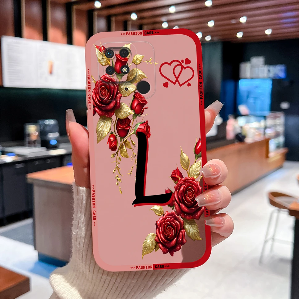 Para Redmi 10C 10X 10A 10 funda de teléfono con letras bonitas funda trasera de silicona líquida suave a prueba de golpes para Redmi10C 10X10 A Shell - imagen 4