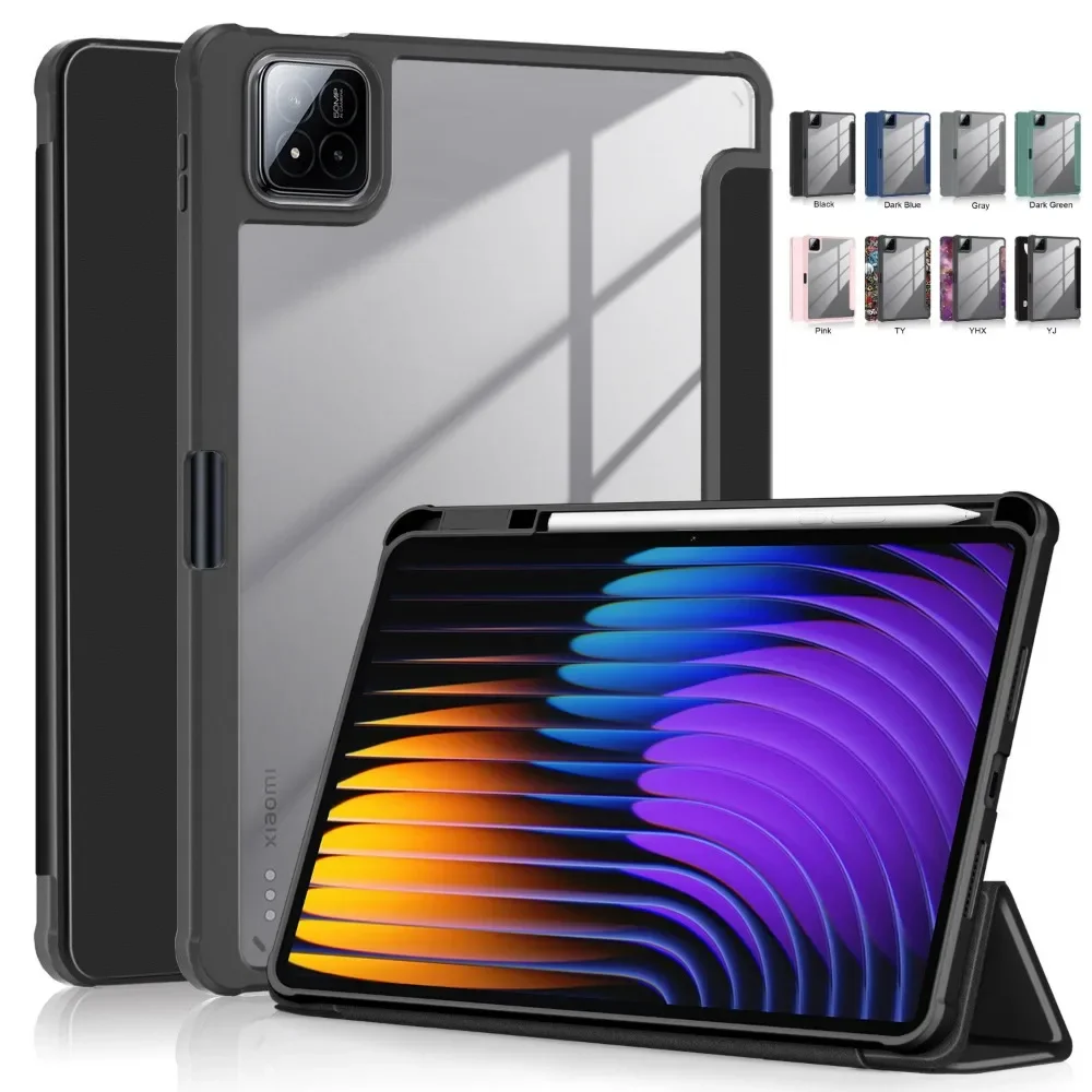 Para Xiaomi Pad 7 funda 2024 funda inteligente magnética para Coque Xiaomi Pad 7 Mi Pad 7 Pro con portalápices funda para tableta
