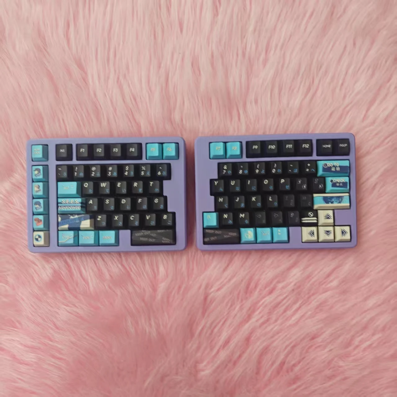 Kit de teclado mecánico dividido inalámbrico de 75 teclas, estructura de junta, modo único Hotswap, 2,4G, bricolaje, teclado separado personalizado, juego de oficina