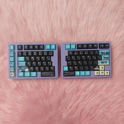 Kit de teclado mecánico dividido inalámbrico de 75 teclas, estructura de junta, modo único Hotswap, 2,4G, bricolaje, teclado separado personalizado, juego de oficina