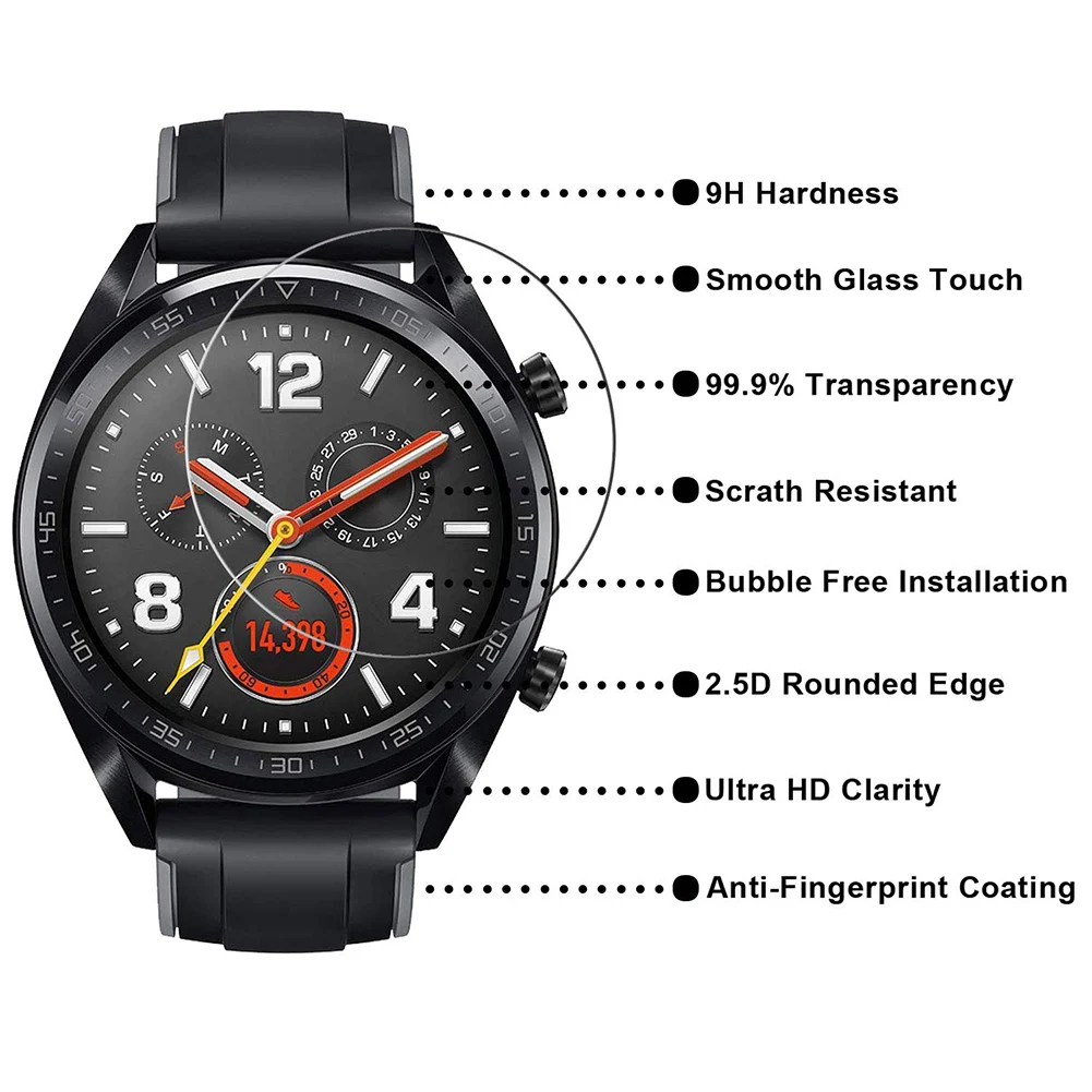 Vidrio templado para Huawei Honor Watch GS Pro, película protectora de pantalla para Honor GS Pro, 2 uds. - imagen 2