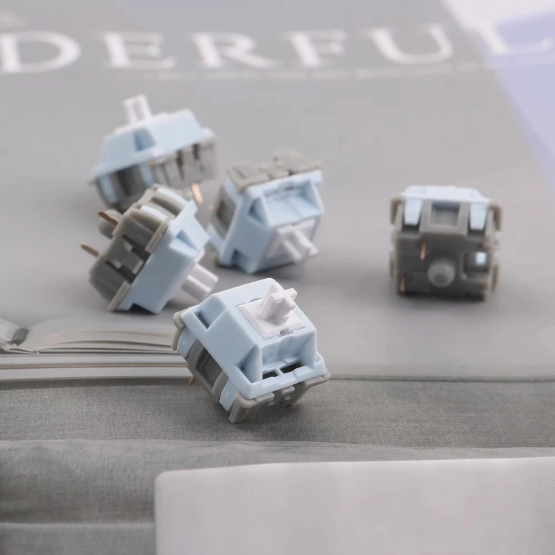 Interruptor de teclado personalizado James Donkey, disparador de luz intercambiable en caliente, 35g, eje lineal silencioso, interruptor de teclado mecánico de 3 pines